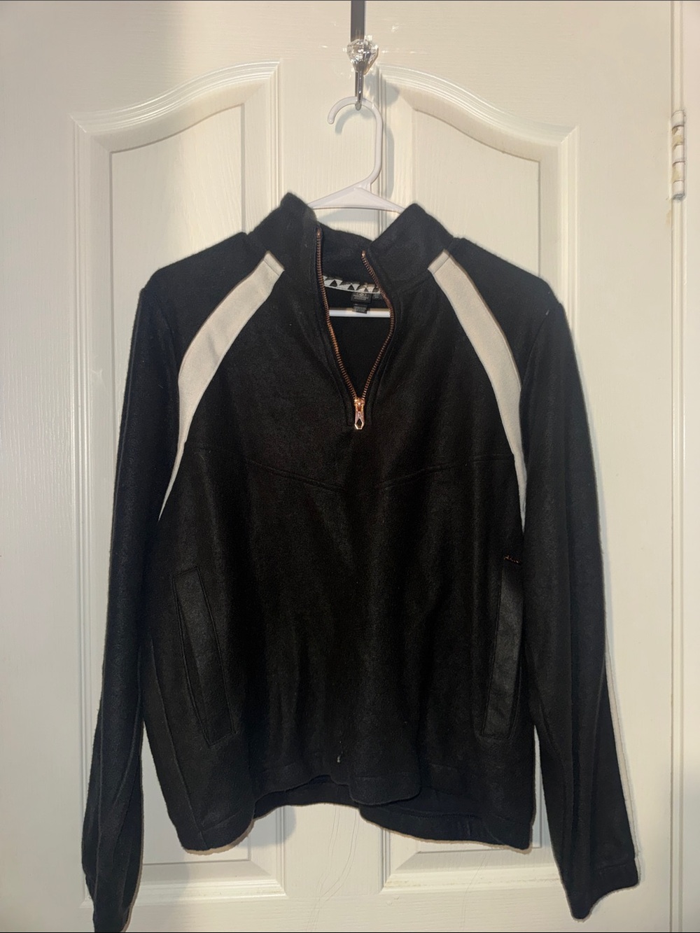Black and White Quarter-Zip Jacket - volcom